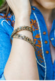 Heather Tooled Wrap Bracelet (3 Color options)