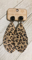 Leopard Feather Earrings