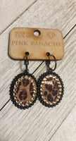 Olivia Cheetah Oval Earrings