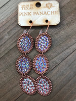 Olivia Mini Trifecta Oval Earrings